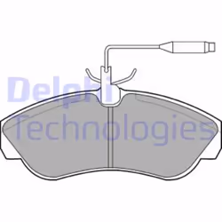 Set di pastiglie freno DELPHI LP878, anteriore