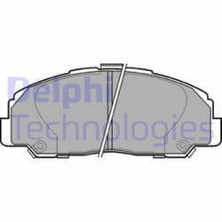 Set di pastiglie freno DELPHI LP944, anteriore
