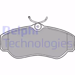 Set di pastiglie freno DELPHI LP913, anteriore - Vista aggiuntiva 4