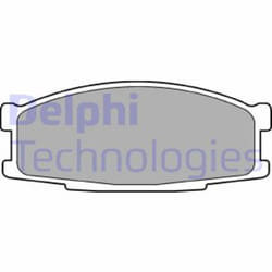 Set di pastiglie freno DELPHI LP981, anteriore