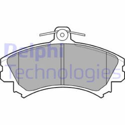 Set di pastiglie freno DELPHI LP993, anteriore