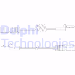 Set di contatti di avvertimento, usura delle pastiglie dei freni DELPHI LZ0280 - Vista aggiuntiva 2