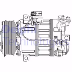 Compressore aria condizionata DELPHI CS20477 - Vista aggiuntiva 5