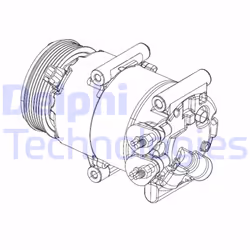 Compressore aria condizionata DELPHI CS20324 - Vista aggiuntiva 5