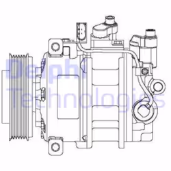 Compressore aria condizionata DELPHI CS20475 - Vista aggiuntiva 5