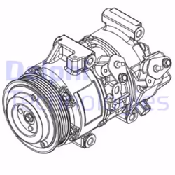 Compressore aria condizionata DELPHI CS20495 - Vista aggiuntiva 5