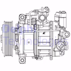 Compressore aria condizionata DELPHI CS20504 - Vista aggiuntiva 5