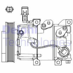 Compressore aria condizionata DELPHI CS20518