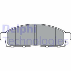 Set di pastiglie freno DELPHI LP3313, anteriore