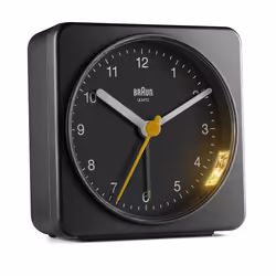 Braun BC03B, Sveglia al quarzo, Rettangolo, Nero, Analogico, Batteria, Stilo AA