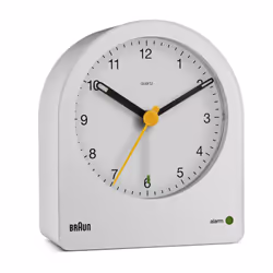 Braun BC22W, Sveglia al quarzo, Bianco, Batteria, Stilo AA, 85,6 mm, 97 mm