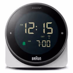 Braun BC24W-DCF orologio da parete e da tavolo Orologio radiocomandato Rettangolo Nero, Bianco - Vista aggiuntiva 3