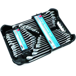 Hilka 16213203 Set chiavi combinate AF/metriche, set da 32 pezzi