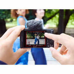 Sony Vlog camera ZV-1F di | Fotocamera digitale (schermo orientabile, video in 4K, slow motion, funzionalità per vlog) - Nera - Vista aggiuntiva 6