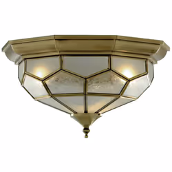 Collezione Pisa II DESIGN VINTAGE Questa lampada da incasso Pisa II in ottone antico con vetro trasparente, satinato e sabbia ...