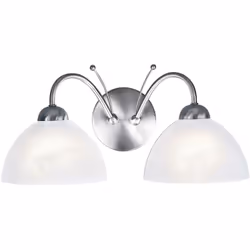 Collezione milanese VETRO ALABATRO E OTTONE ANTICATO Questa applique milanese a 2 luci argento satinato con vetro alabastro è ...