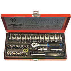 C.k Magma - Kit di chiavi a bussola metrico 1/4 (6.3 mm) 39 parti c.k T4655