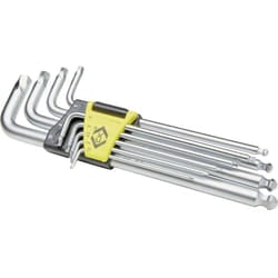 C.k Magma - c.k T4440M Kit di chiavi a brugola 1.5 mm, 2 mm, 2.5 mm, 3 mm, 4 mm, 5 mm, 6 mm, 8 mm, 10 mm 9 parti