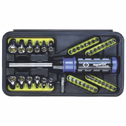 Dettagli tecnici Ambito di applicazione (cacciavite) Officina e meccanica Diametro impugnatura 40 mm Diametro lama 11 mm Dime ...