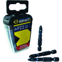 C.k Magma - c.k T4560 PZ2LD10 Inserti per avvitatore a impulsi "Blue Steel" - PZ2, scatola con 10 pezzi da 50 mm