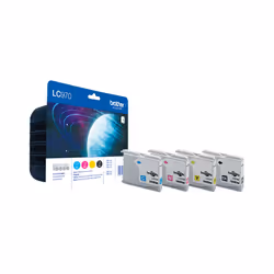 Brother LC-970 Value Pack, Nero, Ciano, Magenta, Giallo, Confezione multipla