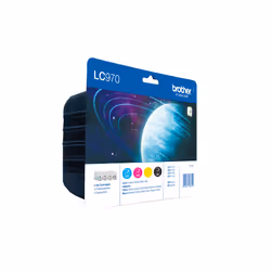 Brother LC-970 Value Pack cartuccia d'inchiostro Originale Nero, Ciano, Magenta, Giallo