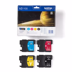 Brother LC1100VALBP cartuccia d'inchiostro 4 pz Originale Nero, Ciano, Magenta, Giallo - Vista aggiuntiva 4