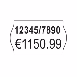 Avery PLR1626 etichetta autoadesiva Etichetta con prezzo Rimovibile Bianco 12000 pz