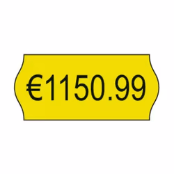 Avery YPLP1226 etichetta autoadesiva Etichetta con prezzo Permanente Giallo 15000 pz