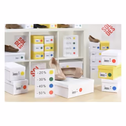 Avery PET30MX etichetta autoadesiva Rotondo Colori assortiti 168 pz