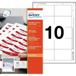 Avery 8554 etichetta per stampante Bianco Etichetta per stampante non adesiva