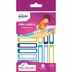 Avery RESMI30G-UK, Blu, Verde, Rettangolo con angoli arrotondati, Permanente, 50 mm, 10 mm, 30 pz