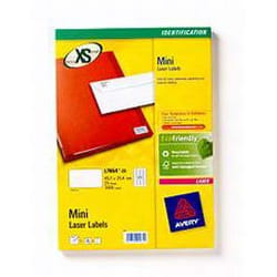 Avery White Mini Laser Labels Bianco