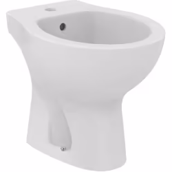 Eurovit. Design semplice e pulito Bidet a terra filoparete 360x500x395mm monoforo, Bianco Bidet a terra monoforo per rubinett ...