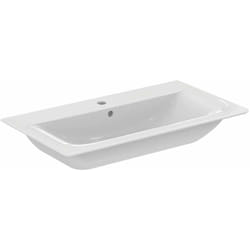 Ideal Standard - Connect Air - Lavabo ad incasso 84x46x17 cm, con 1 foro per miscelatore, bianco E027901
