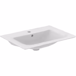 Ideal Standard Connect Air 1 x lavabo per mobili argilla fine con troppopieno (rotondo) 640 x 460 x 165 mm 1 foro per rubinet ...