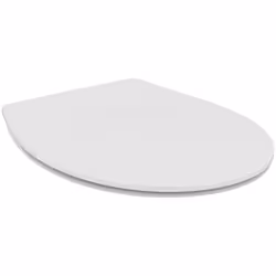 UNIVERSAL. Copriwater slim universale ovale con chiusura rallentata in Urea, Bianco Chiusura rallentata per garantire una mas ...