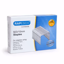Rapesco 1237, Pacchetto di punti, 1 cm, 1000 punti, Acciaio, Alluminio, 95 g