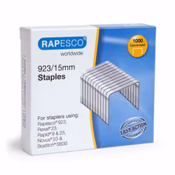 Rapesco 1239, Pacchetto di punti, 1,5 cm, 1000 punti, Acciaio, Alluminio