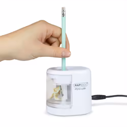 Rapesco PS12-USB Temperamatite elettrico Bianco