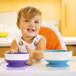 Munchkin Stay Put Suction Bowls 6 mese(i) Blu, Verde, Viola - Vista aggiuntiva 6