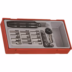Avvitatore a percussione con punte 20 pz. TENGTOLLS TTID20 Il set comprende un avvitatore a percussione da 1/2", una presa pe ...