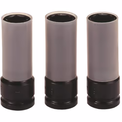 Set di bussole per bulloni ruota, con gambo quadrato 1/2" TengTools 9203NSet di bussole da 3 1/2" in acciaio al cromo-molibde ...