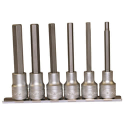 Set di prese a 6 punti. lungo con gambo da 1/2"" Teng Tools M1211