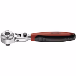 Manopola a cricchetto articolata da 1/2" Teng Tools Piccola e pratica manopola a cricchetto con testa inclinabile bloccabile ...