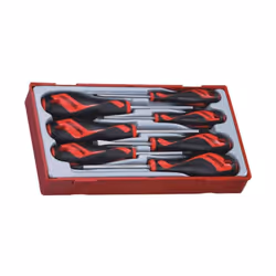 TENGTOOLS TTV917N set cacciaviti 7 pz. Set composto da 7 cacciaviti piatti e Phillips e cacciaviti Pozidriv. Con albero in ac ...