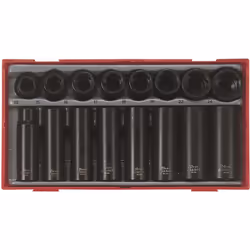 Set di bussole per macchina con gambo da 1/2" Teng Tools TT9116NIl set contiene 16 bussole per cacciavite: corte e lunghe. St ...
