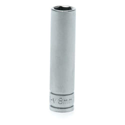 Bussola lunga esagonale con gambo 1/4'' 8 mm