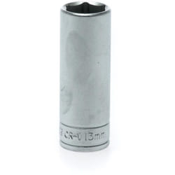 Bussola lunga a 6 punte con gambo 1/4'' 13 mm