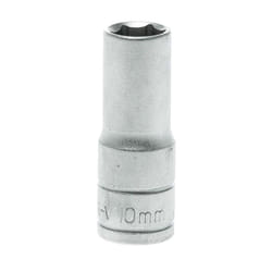 Bussola lunga esagonale con gambo 3/8'' 10 mm